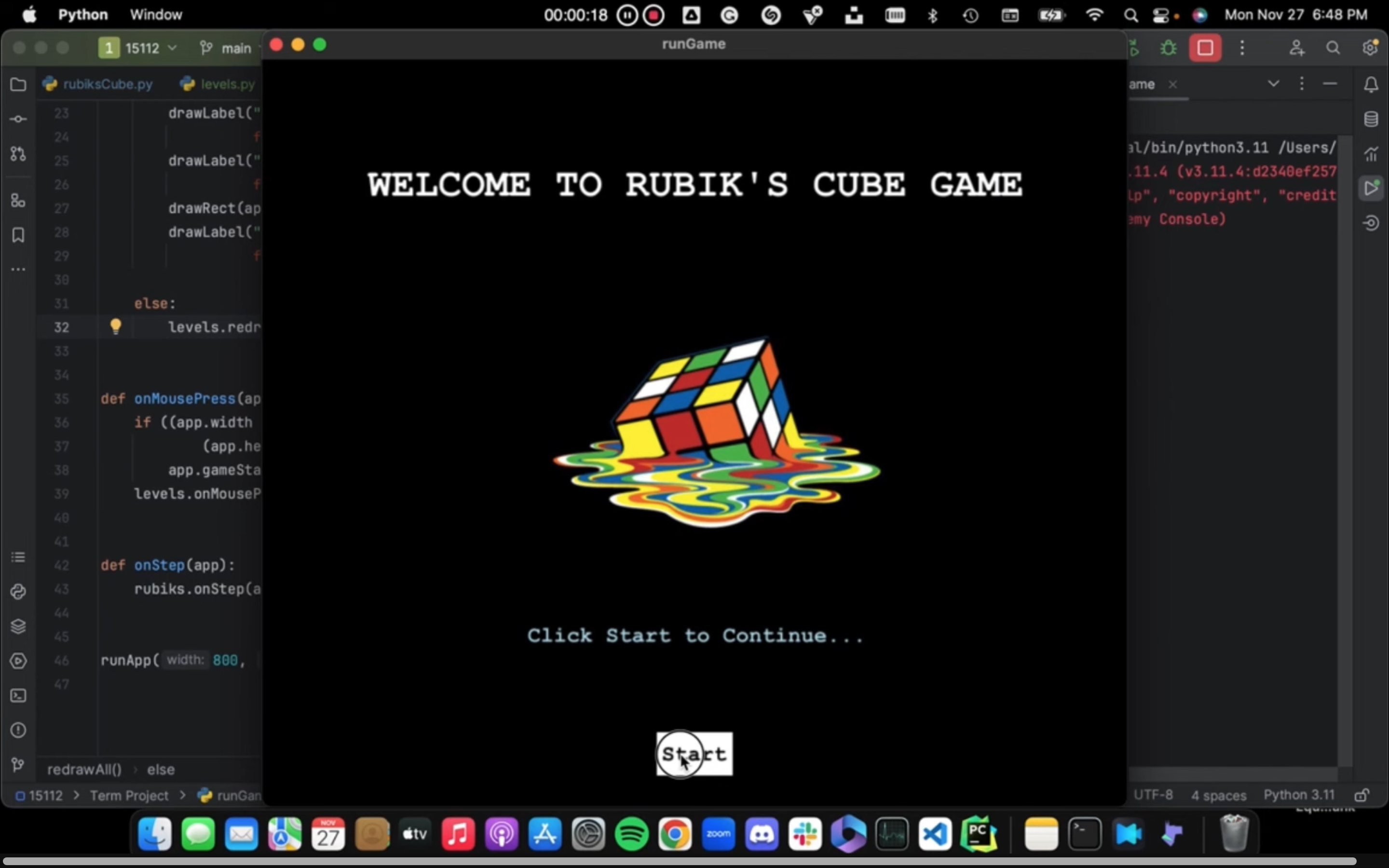 Rubik's Cube Game
